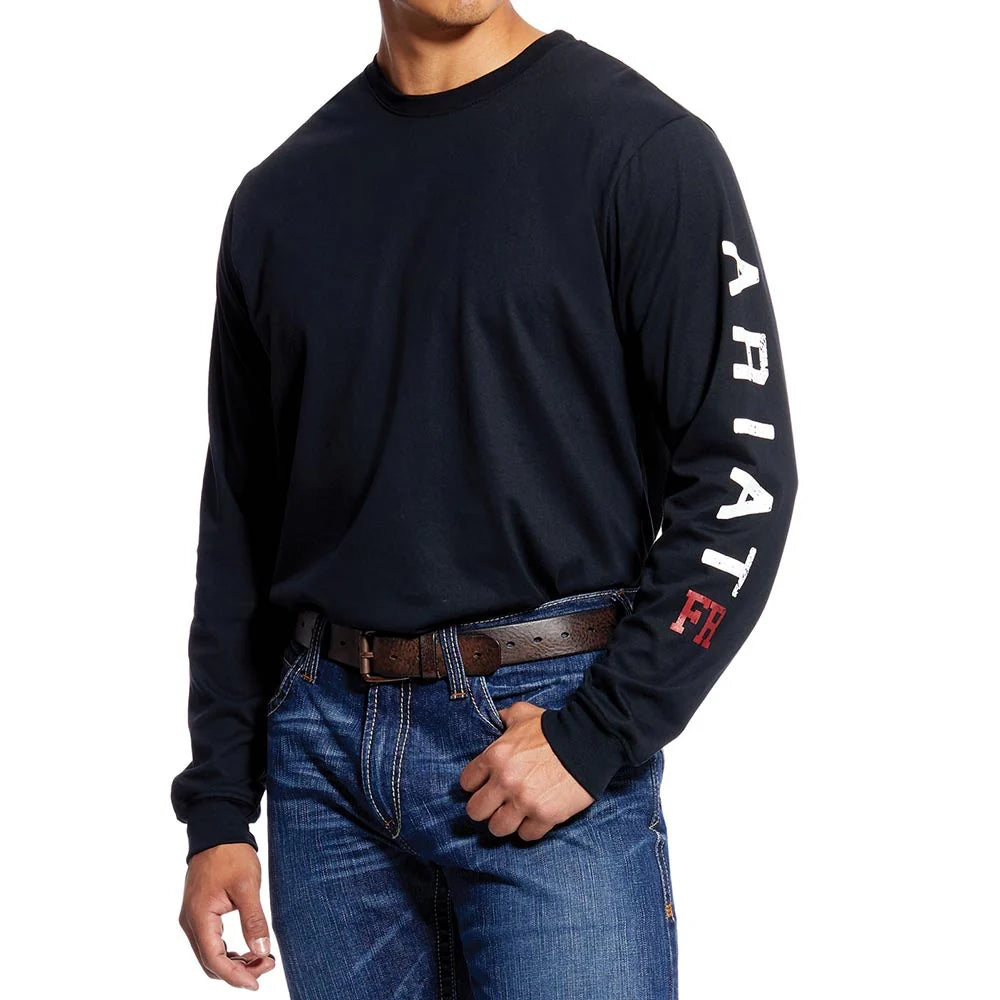 Mens FR Roughneck Skull Logo Work T-Shirt - 10026434