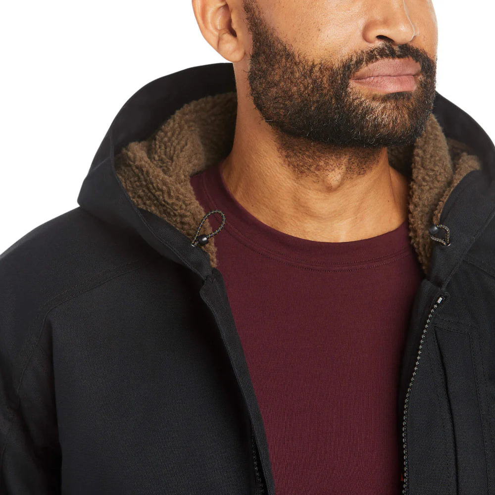 Mens Rebar DuraCanvas Black Work Jacket - 10023915