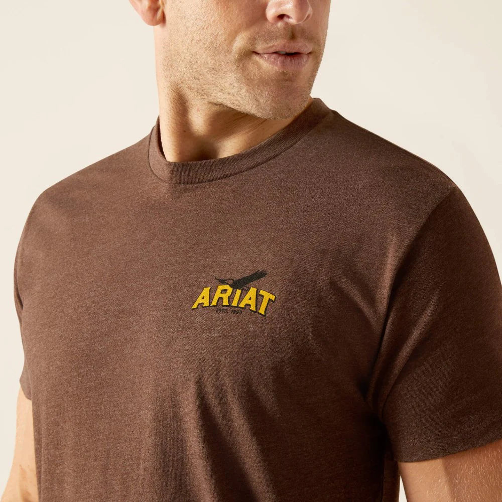 Mens Bison Sketch Shield T-Shirt - 10051750