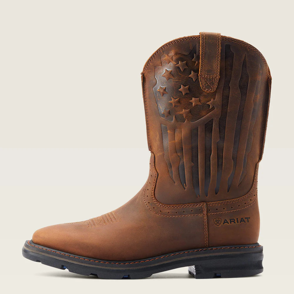 Mens Sierra Shock Shield Patriot Work Boots - 10044505
