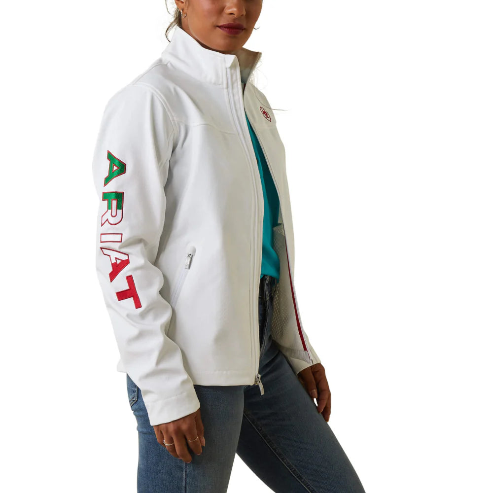 Womens Classic Team Mexico White Softshell Jacket - 10043548