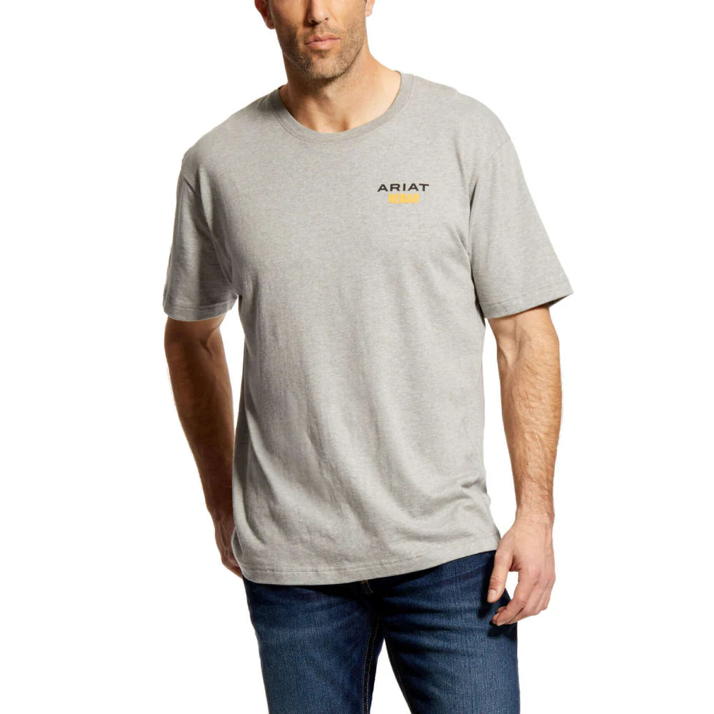 Mens Rebar Cotton Strong Block Work T-Shirt - 10025387