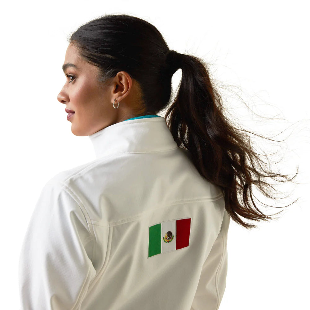 Womens Classic Team Mexico White Softshell Jacket - 10043548