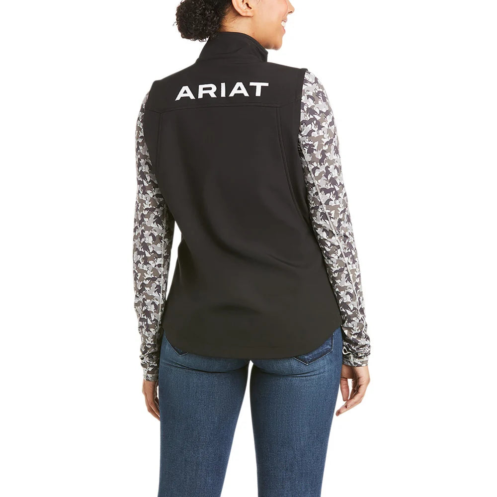 Womens New Team Black Softshell Vest - 10020762