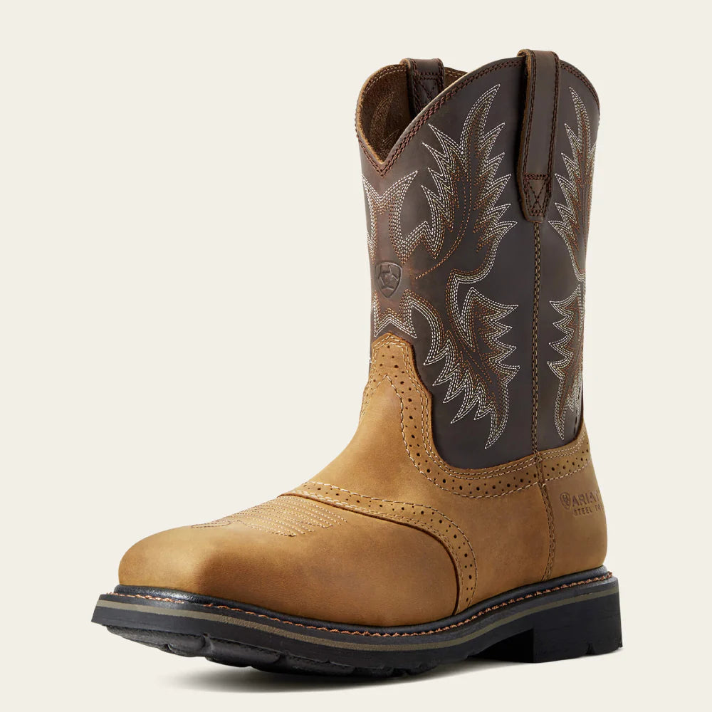 Mens Sierra Wide Square Toe Work Boots - 10010134
