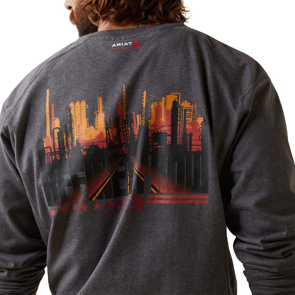 Mens FR Air Refinery Row Henley Work T-Shirt - 10043775