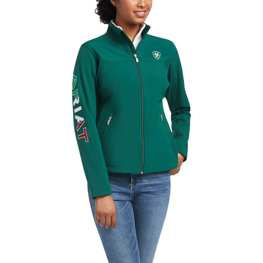 Womens Mexico Classic Team Softshell Verde Jacket - 10039460