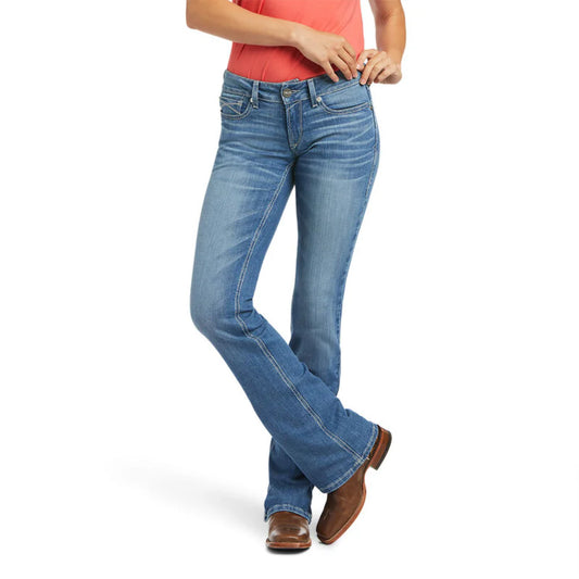 Womens R.E.A.L. Mid Rise Allessandra Boot Cut Jeans - 10040796