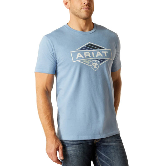 Mens Retro Hex Stripe T-Shirt - 10051449