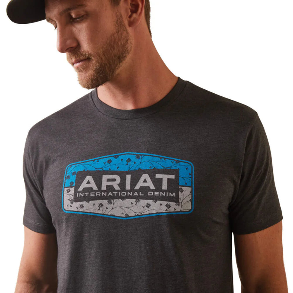 Mens Floral Block T-Shirt - 10044762