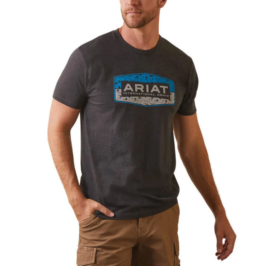Mens Floral Block T-Shirt - 10044762