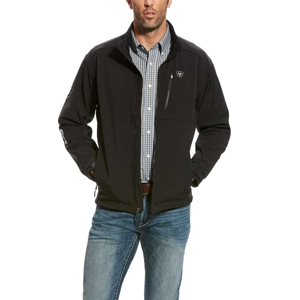 Mens Logo 2.0 Black Softshell Jacket - 10023322