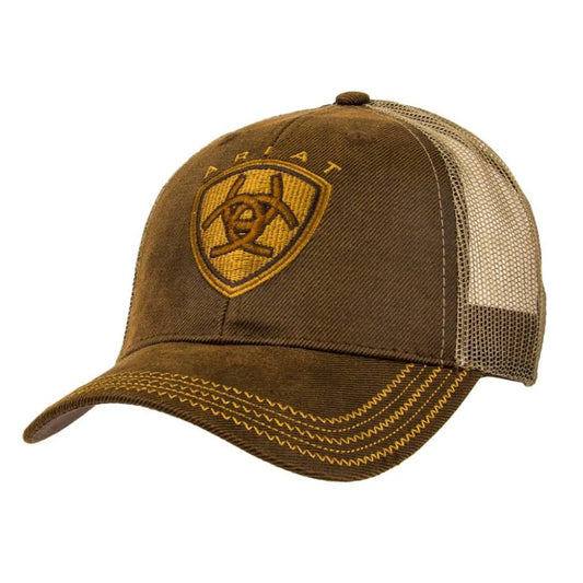 Mens Mesh Back Logo Velcro Back Cap - 1515602