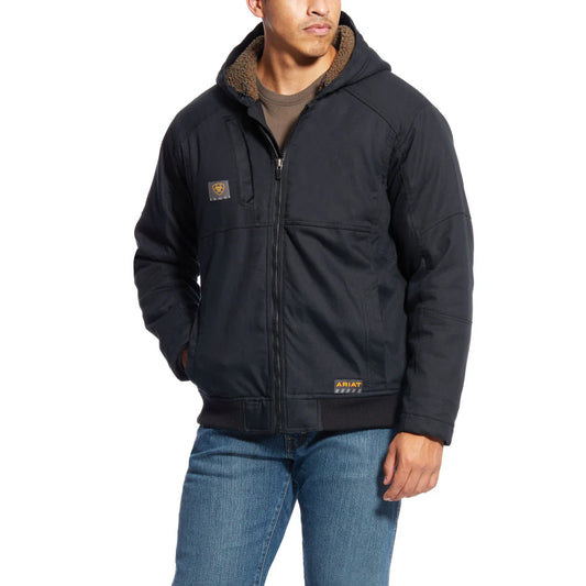 Mens Rebar DuraCanvas Black Work Jacket - 10023915