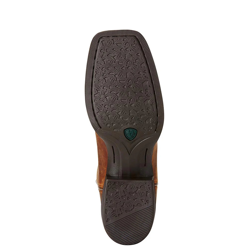 Womens Round Up Wide Square Toe Boots - 10018528