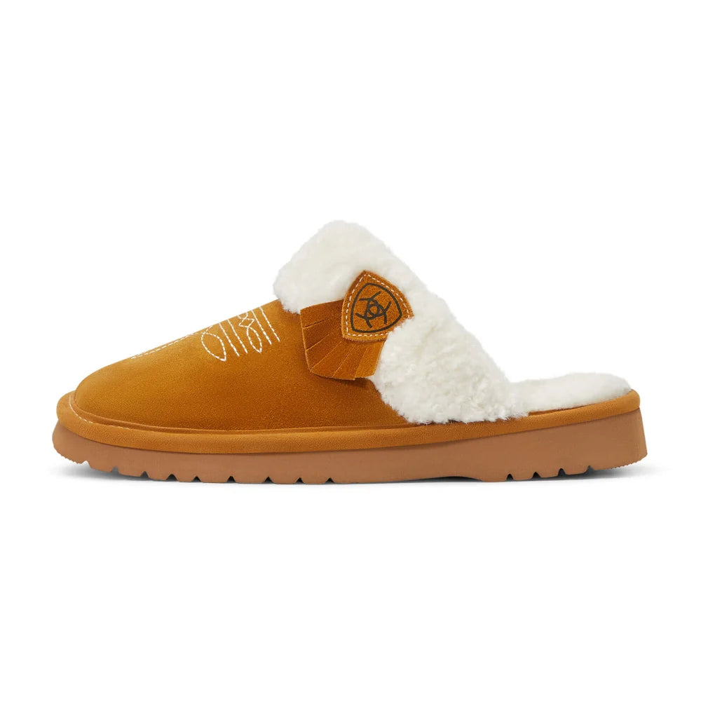 Womens Jackie Chestnut Square Toe Slippers - AR2829-200