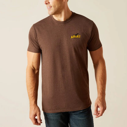 Mens Bison Sketch Shield T-Shirt - 10051750