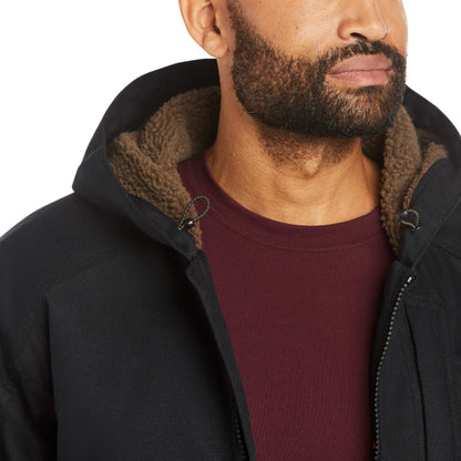 Mens Rebar DuraCanvas Black Work Jacket - 10023915