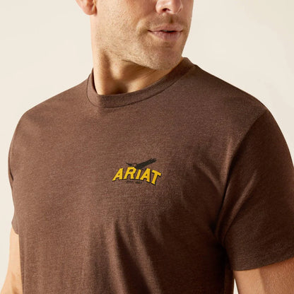 Mens Bison Sketch Shield T-Shirt - 10051750