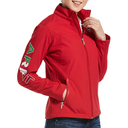 Womens New Team Mexico Red Softshell Jacket - 10033526