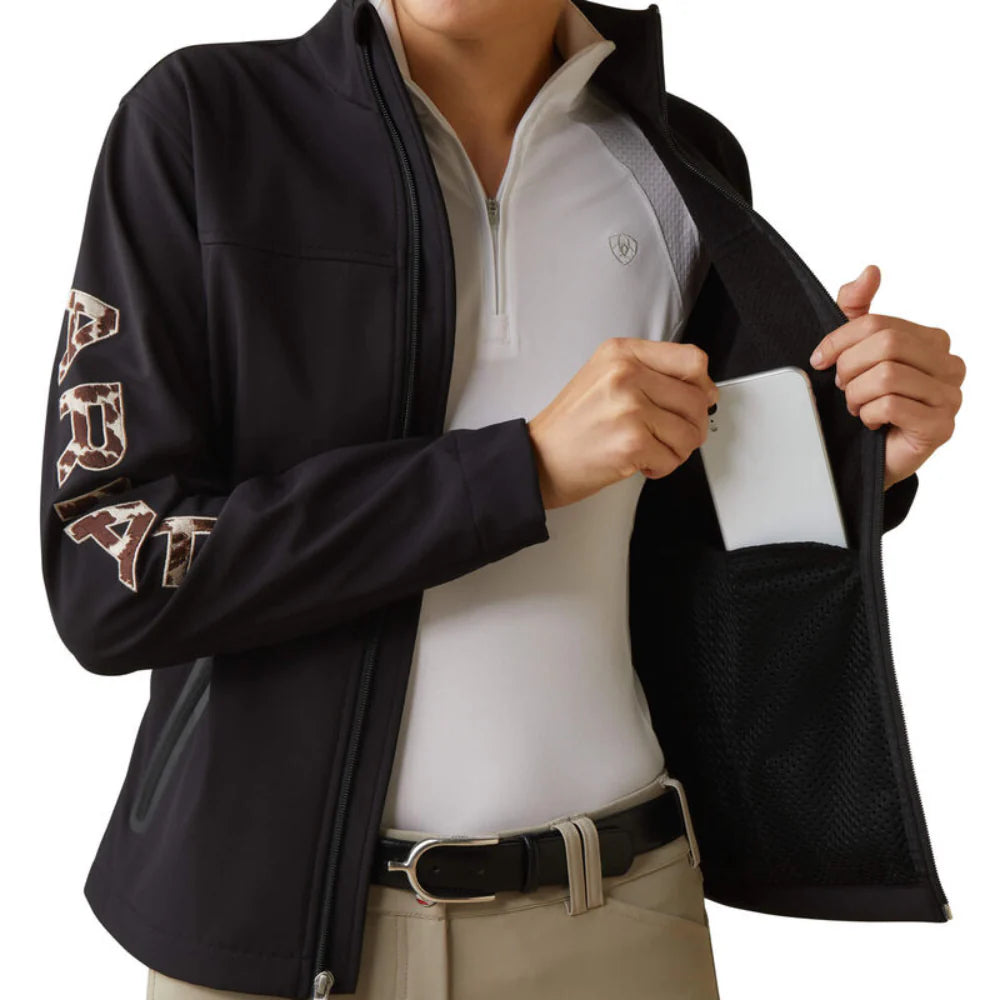 Womens New Team Black Softshell Jacket - 10043523