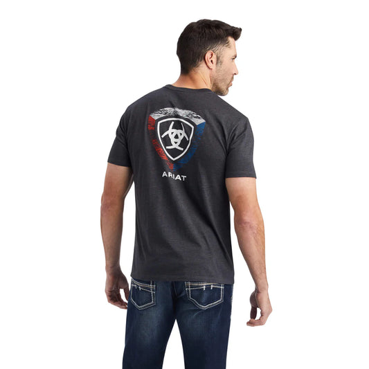 Mens Woodgrain Shield T-Shirt - 10042649
