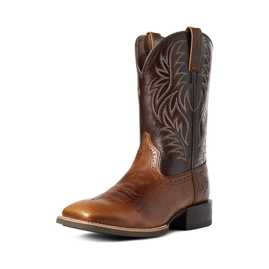 Mens Sport Western Wide Square Toe Boots - 10035996