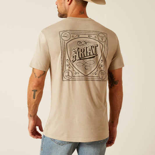 Mens Bandana Script T-Shirt - 10051755