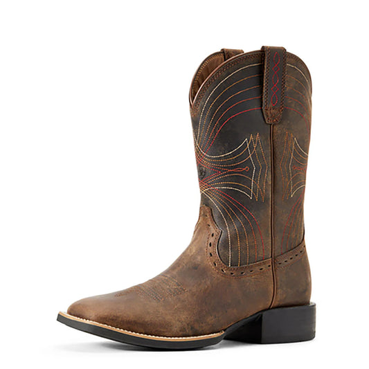 Mens Sport Western Wide Square Toe Boots - 10010963