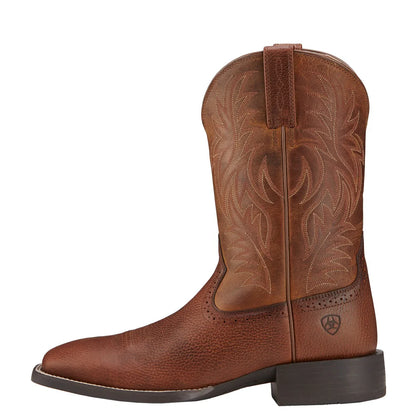 Mens Sport Western Wide Square Toe Boots - 10016291