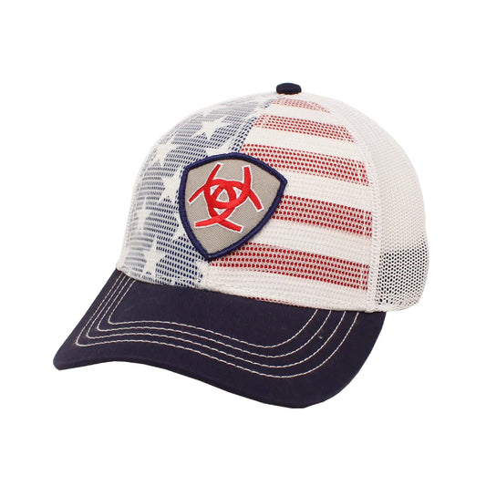Mens USA Flag Shield Cap - A300024005