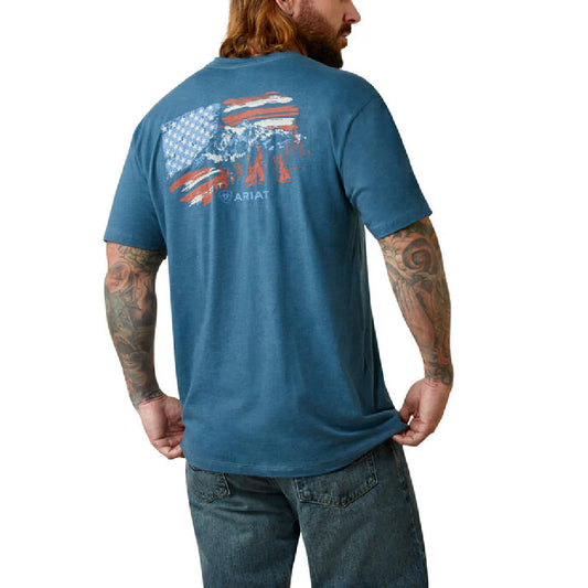 Mens Mountain Flag T-Shirt - 10045279