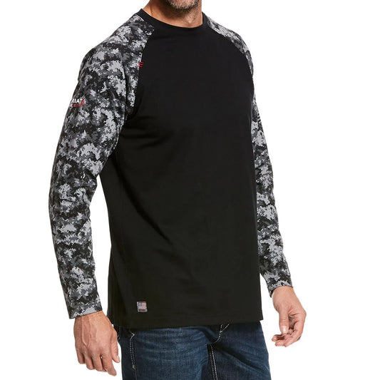 Mens FR Flame Resistant Baseball Work T-Shirt - 10027893