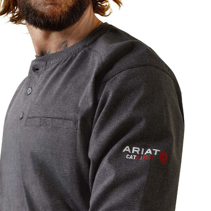 Mens FR Air Refinery Row Henley Work T-Shirt - 10043775