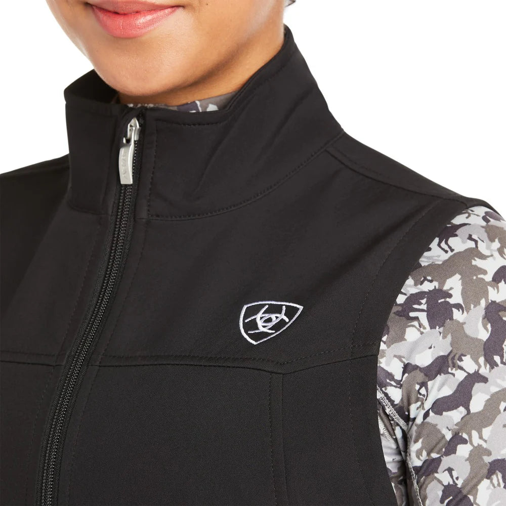 Womens New Team Black Softshell Vest - 10020762