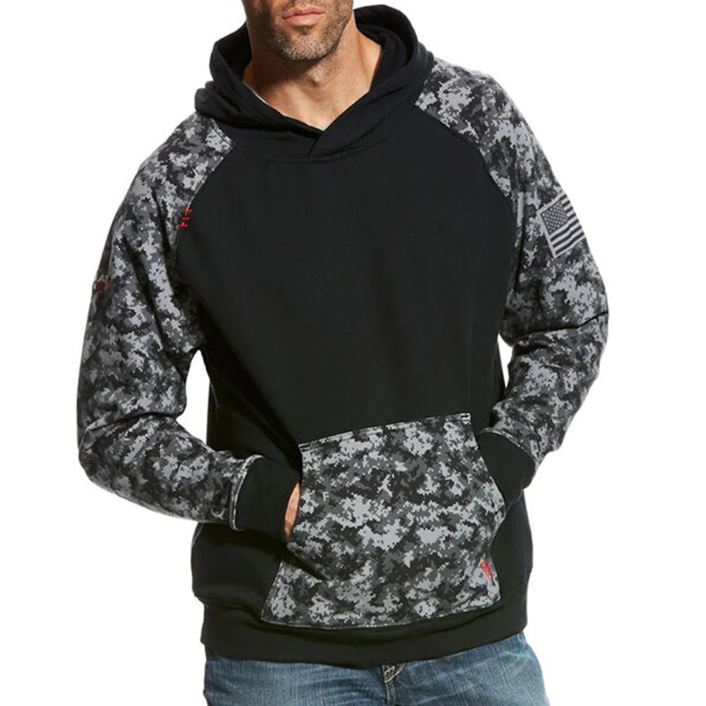 Mens FR Durastretch Patriot Work Hoodie - 10023989