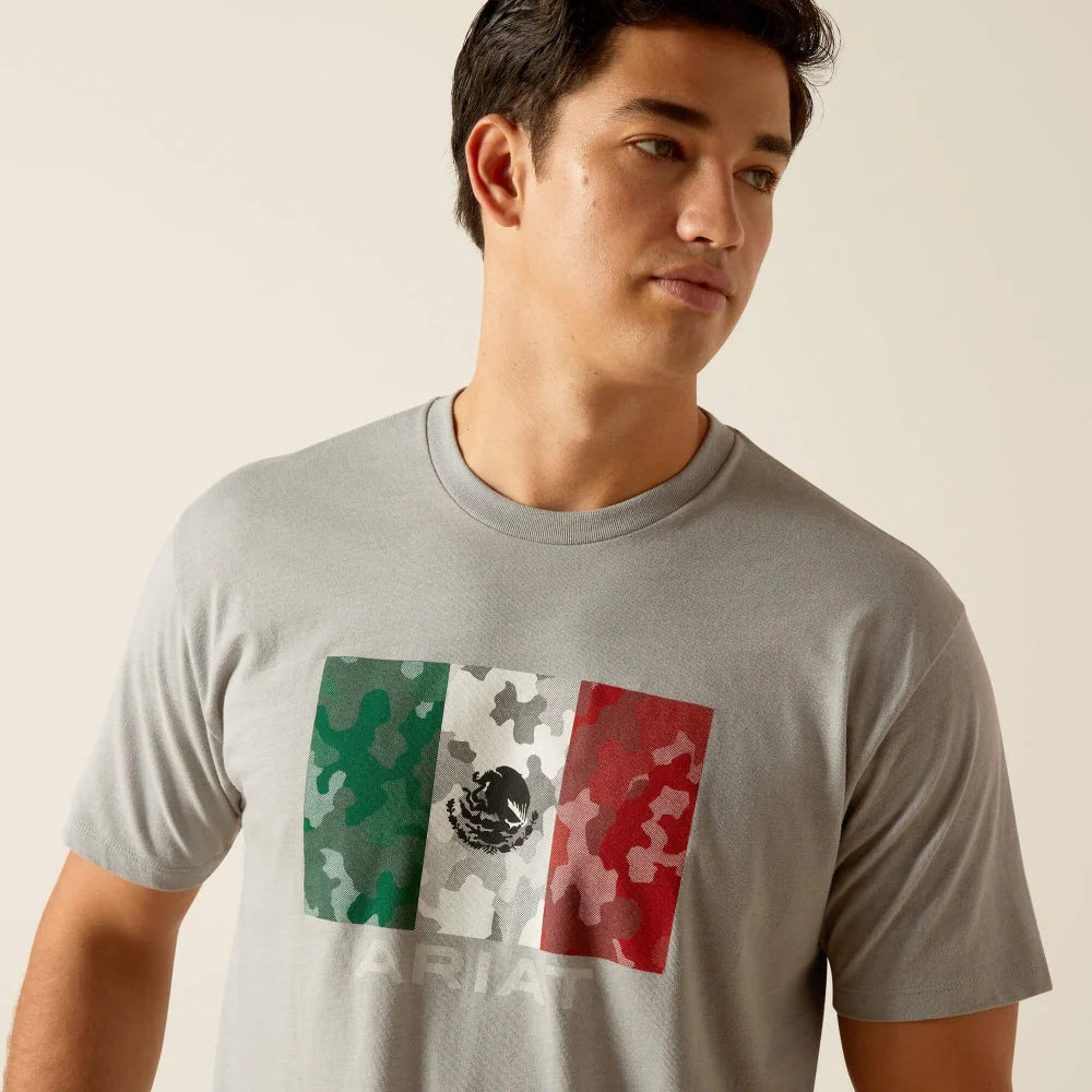 Mens Mexico Camo Flag T-Shirt - 10051751
