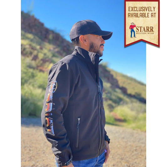 Mens Classic Team Limited Edition Black Serape Softshell Jacket - 10043955