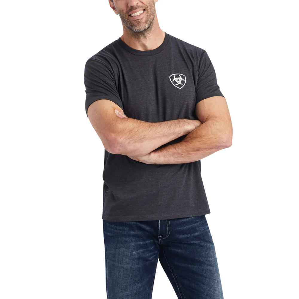 Mens Woodgrain Shield T-Shirt - 10042649