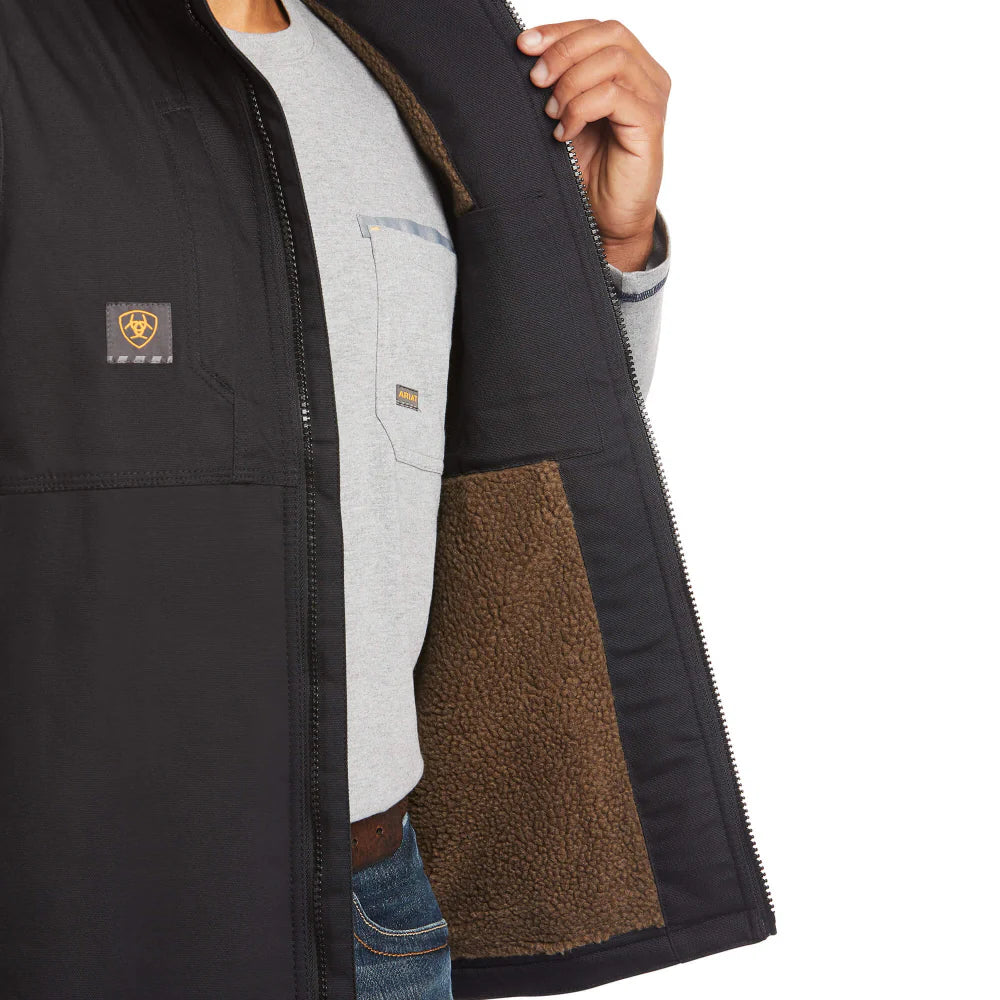 Mens Rebar Black DuraCanvas Work Vest - 10023933