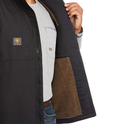 Mens Rebar Black DuraCanvas Work Vest - 10023933