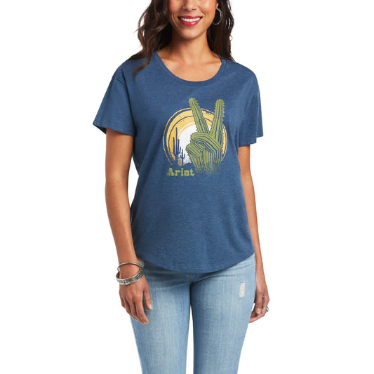 Womens Cactus Peace T-Shirt - 10040957