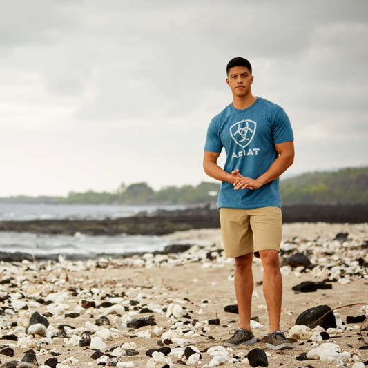 Mens Steel Bar Logo T-Shirt - 10044782