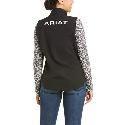 Womens New Team Black Softshell Vest - 10020762