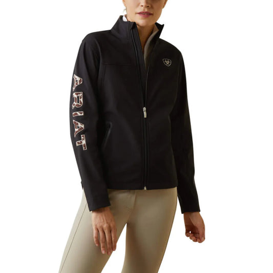 Womens New Team Black Softshell Jacket - 10043523