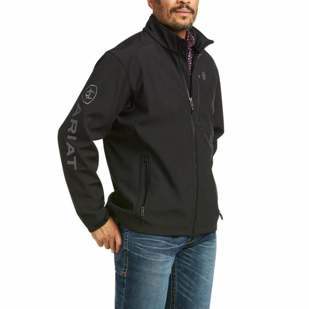 Mens Logo 2.0 Patriot Softshell Black Jacket - 10037439