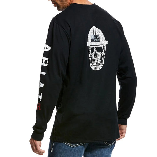 Mens FR Roughneck Skull Logo Work T-Shirt - 10026434