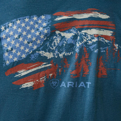 Mens Mountain Flag T-Shirt - 10045279