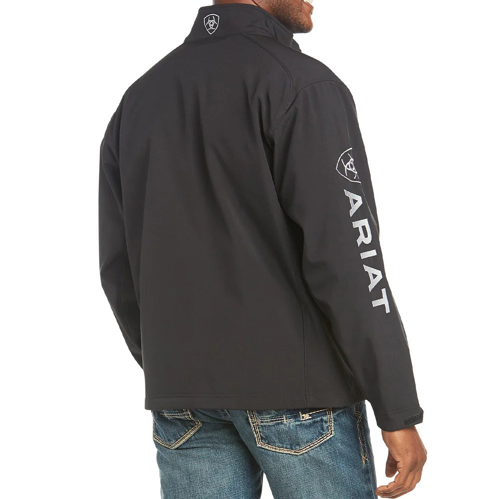 Mens Logo 2.0 Black Softshell Jacket - 10023322