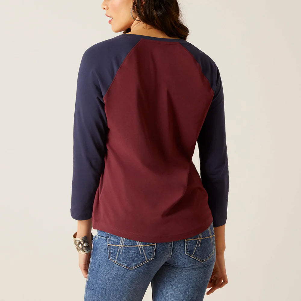 Womens Split Neck T-Shirt - 10046257